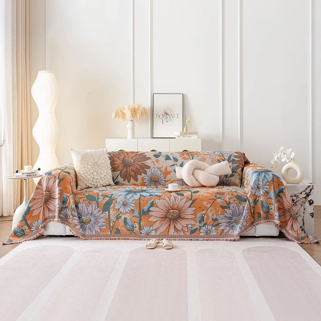 Vintage Flower Sofa Cover In Catherine
