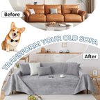 Waterproof Couch Cover In Gray