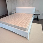 Custom Bed Frame Cover — Elara Flax