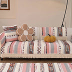 Couch Cushion Cover In Stripe Light Pink