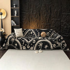 BOHO Couch Cover In Retro-Hippie Black