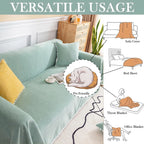 Soild Couch Cover In Green