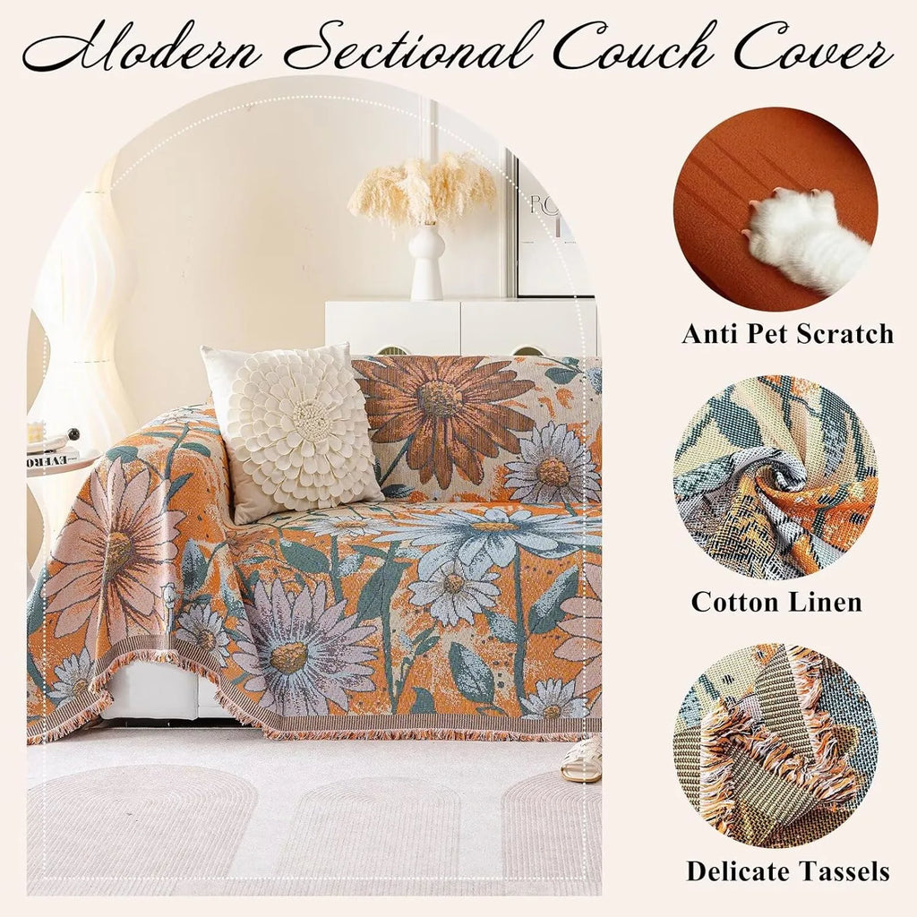 Vintage Flower Sofa Cover In Catherine