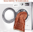 BOHO Couch Cover In Brick Orange