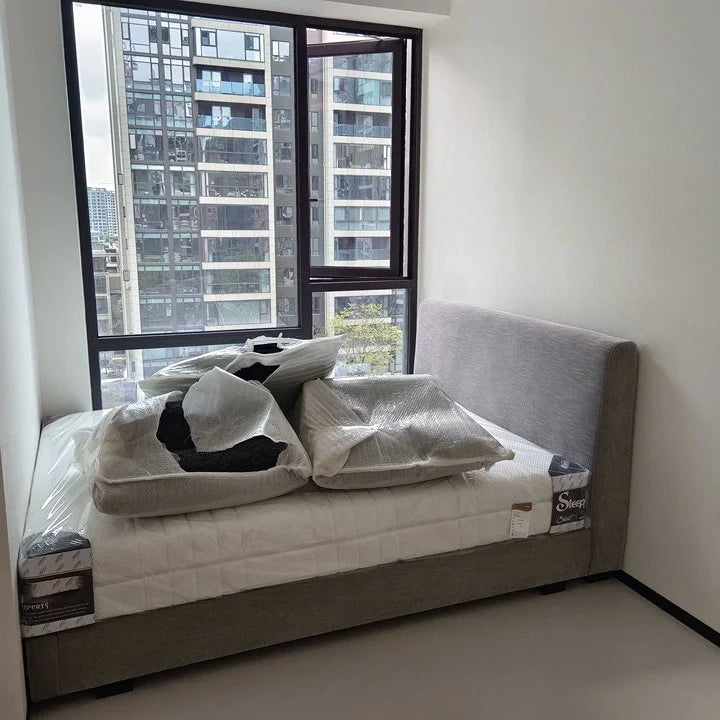 Custom Bed Frame Cover — Mistveil 818