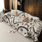 BOHO Couch Cover In Retro-Hippie White