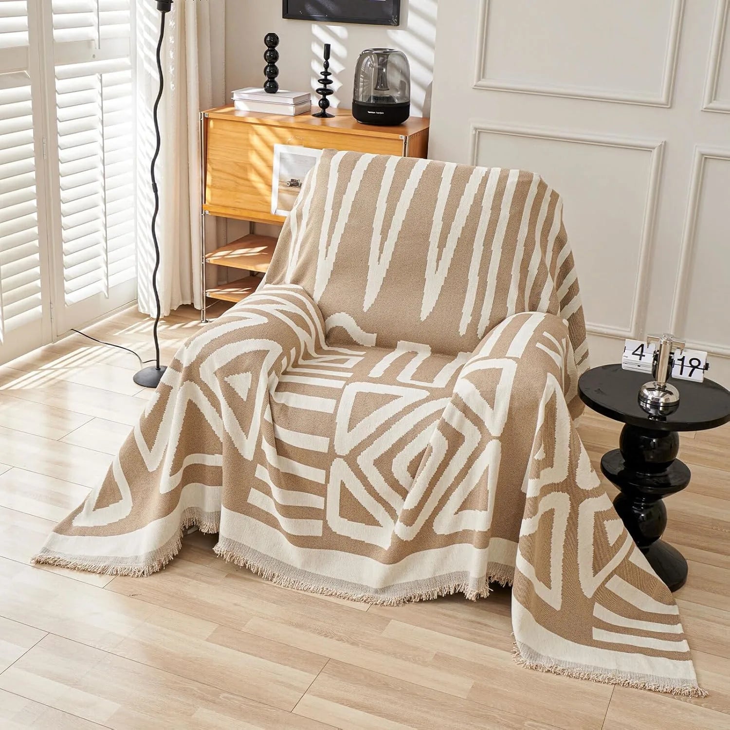 BOHO Couch Cover In Khaki