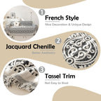 Vintage Flower Sofa Cover In Black