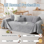 Waterproof Couch Cover In Gray