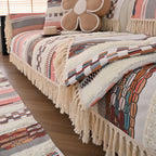 Couch Cushion Cover In Stripe Light Pink