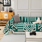 BOHO Couch Cover In Forest Green