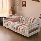 Couch Cushion Cover In Stripe Brown