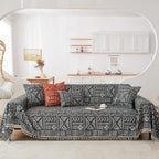 BOHO Couch Cover In Brick Black