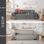 BOHO Couch Cover In Brick Black