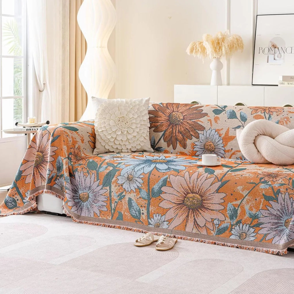 Vintage Flower Sofa Cover In Catherine