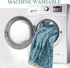 BOHO Couch Cover In Brick Blue