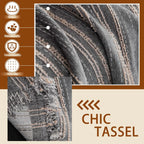 Geometric Couch Cover In Fur Grey /Khaki