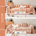 BOHO Couch Cover In Orange