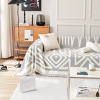 BOHO Couch Cover In Gray