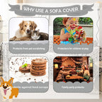 Vintage Flower Sofa Cover In Black