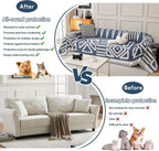 BOHO Couch Cover In Denim Blue