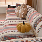 Couch Cushion Cover In Stripe Light Pink