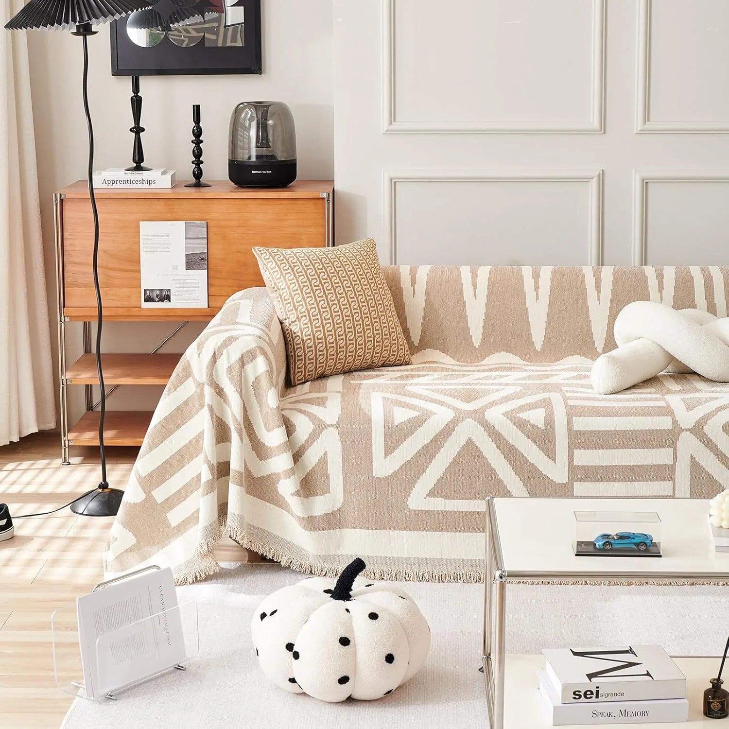 BOHO Couch Cover In Khaki