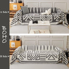 BOHO Couch Cover In Dark Gray