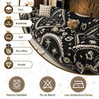 BOHO Couch Cover In Retro-Hippie Black