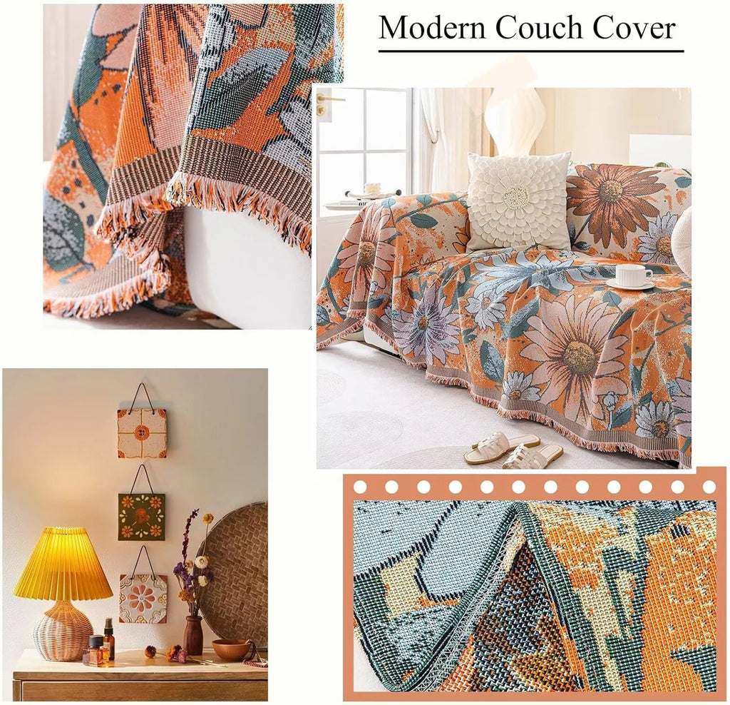 Vintage Flower Sofa Cover In Catherine
