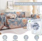 Vintage Flower Sofa Cover In Starry Night