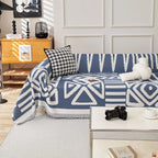BOHO Couch Cover In Denim Blue