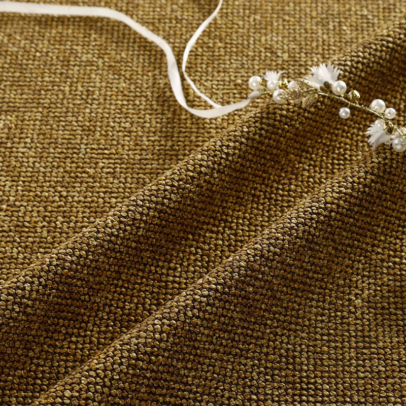 Custom Bed Frame Cover — Marlowe Linen-Blend 1925 · Ginger