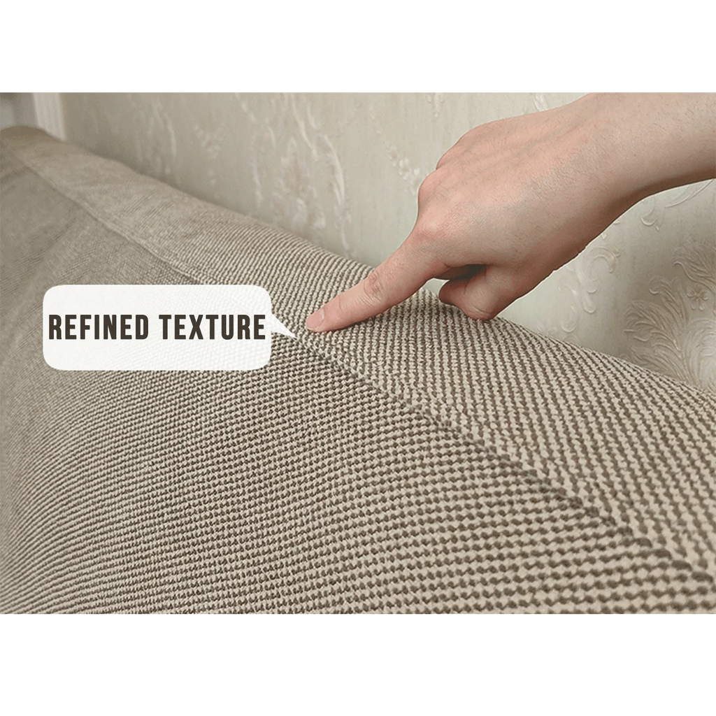 Cama de plataforma tapizada + funda para cabecero | Elara Flax 