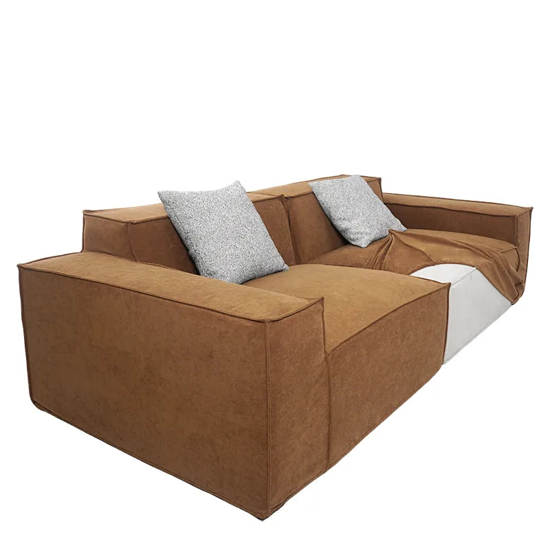 Custom Sofa Slipcover | Performance Brushed Velvet - Sahara Dune