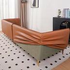 Custom Individual Cushion Sofa Slipcover | Terravia - Mocha Bark