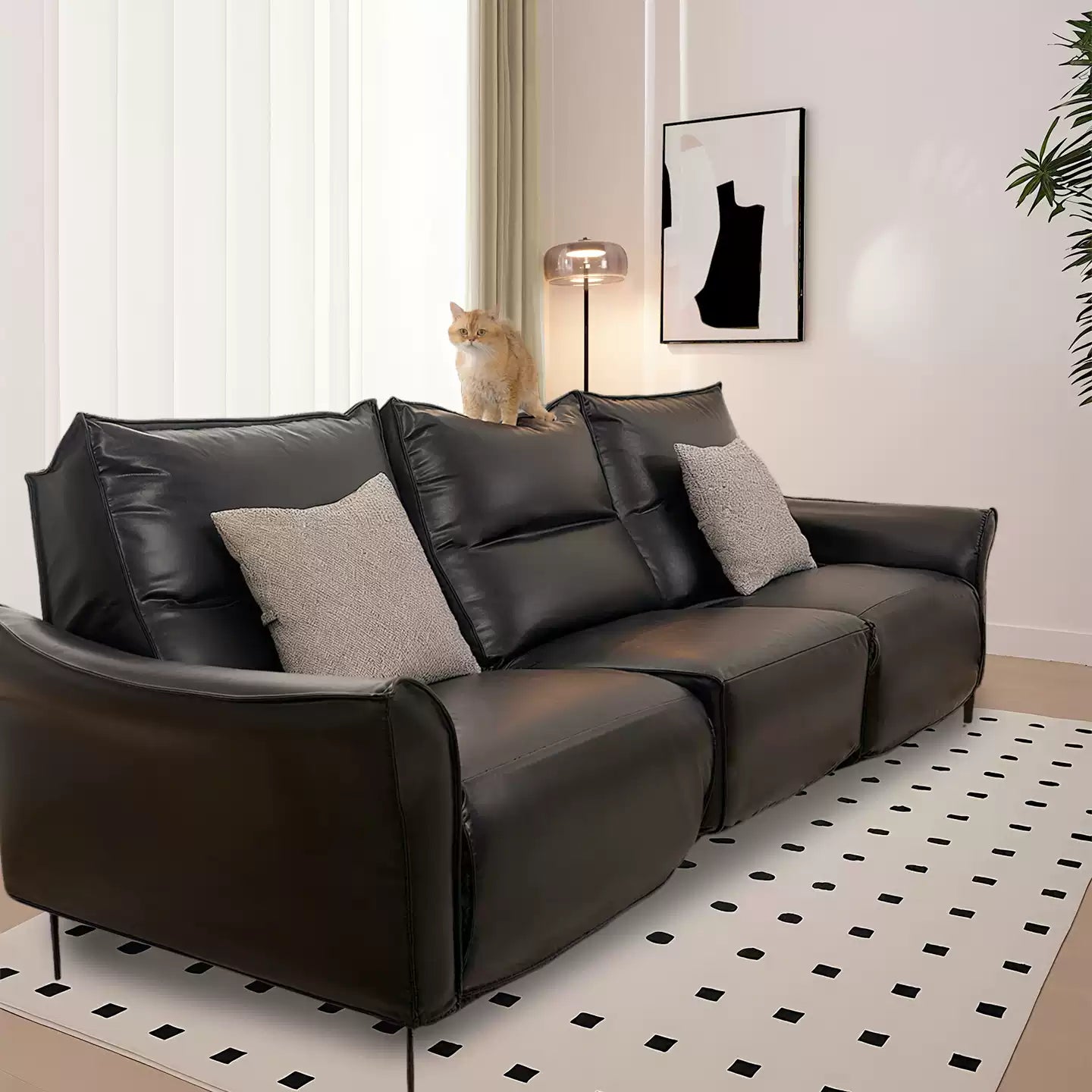 Custom Recliner Slipcover | Terravia - Onyx Black