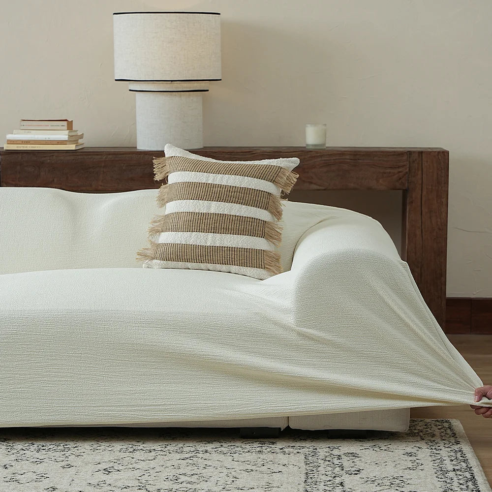 ST 273 Pure Linen Look Sofa Cover | Stretch, Cat Scratch Resistant