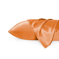 Solid Satin Silk Pillowcase 2 Pack - Burnt Orange