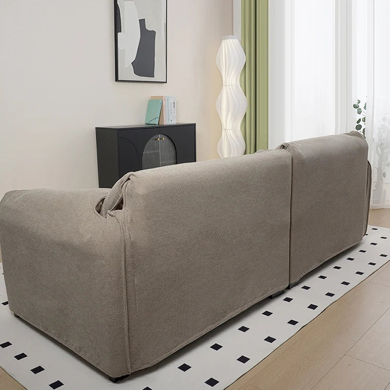 Custom Sofa Slipcover | Elara Basic - Coffee