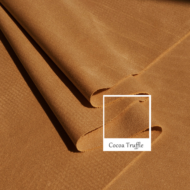 Custom Sofa Slipcover | Sienna Velour - Cocoa Truffle