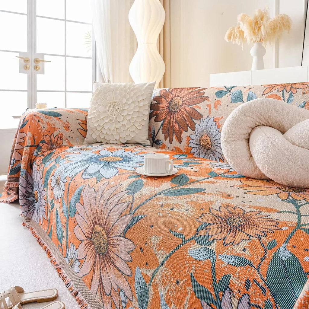 Vintage Flower Sofa Cover In Catherine