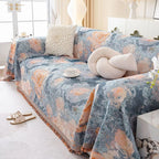 Vintage Flower Sofa Cover In Starry Night