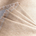 Soild Couch Cover In Tassel Khaki