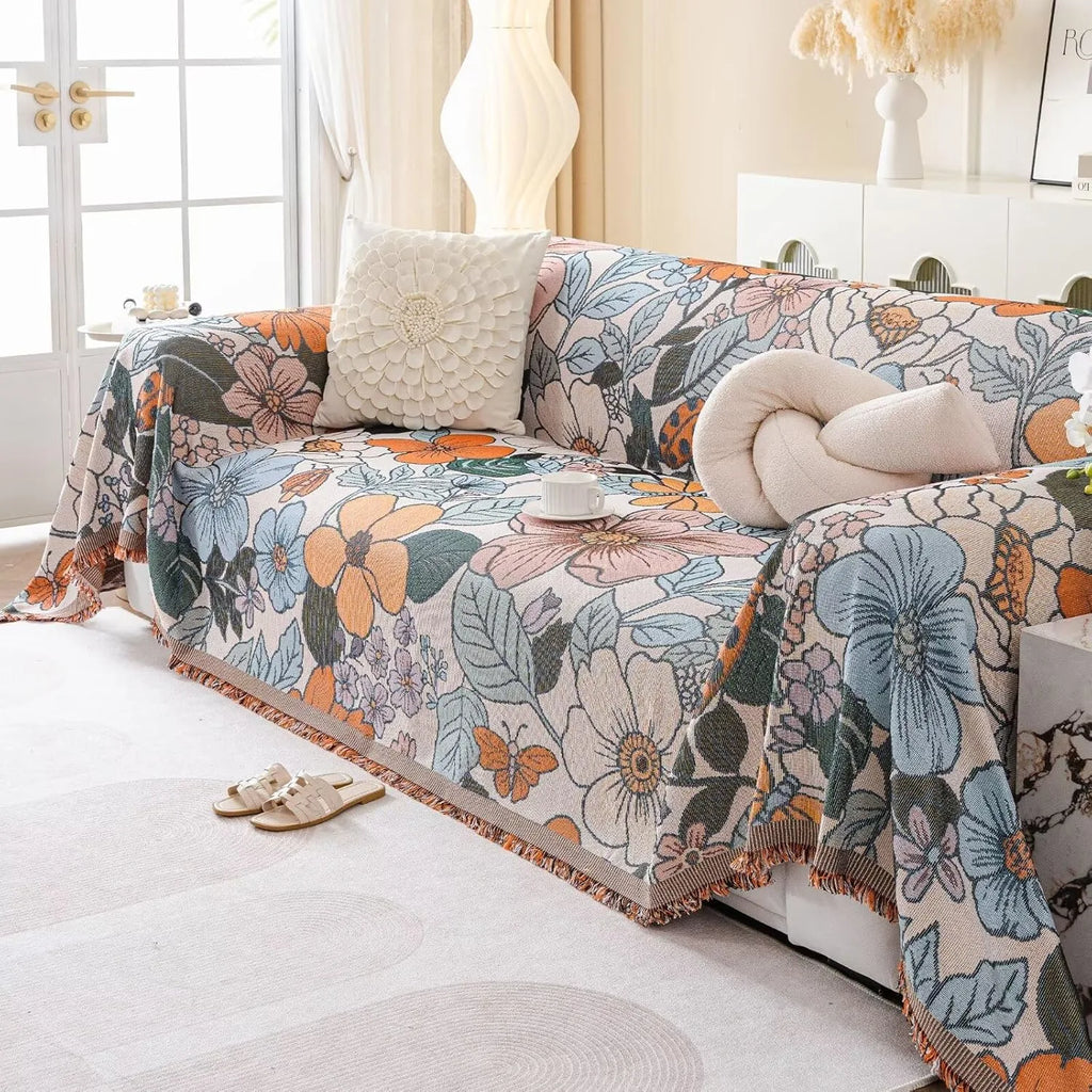 Vintage Flower Sofa Cover In Latham