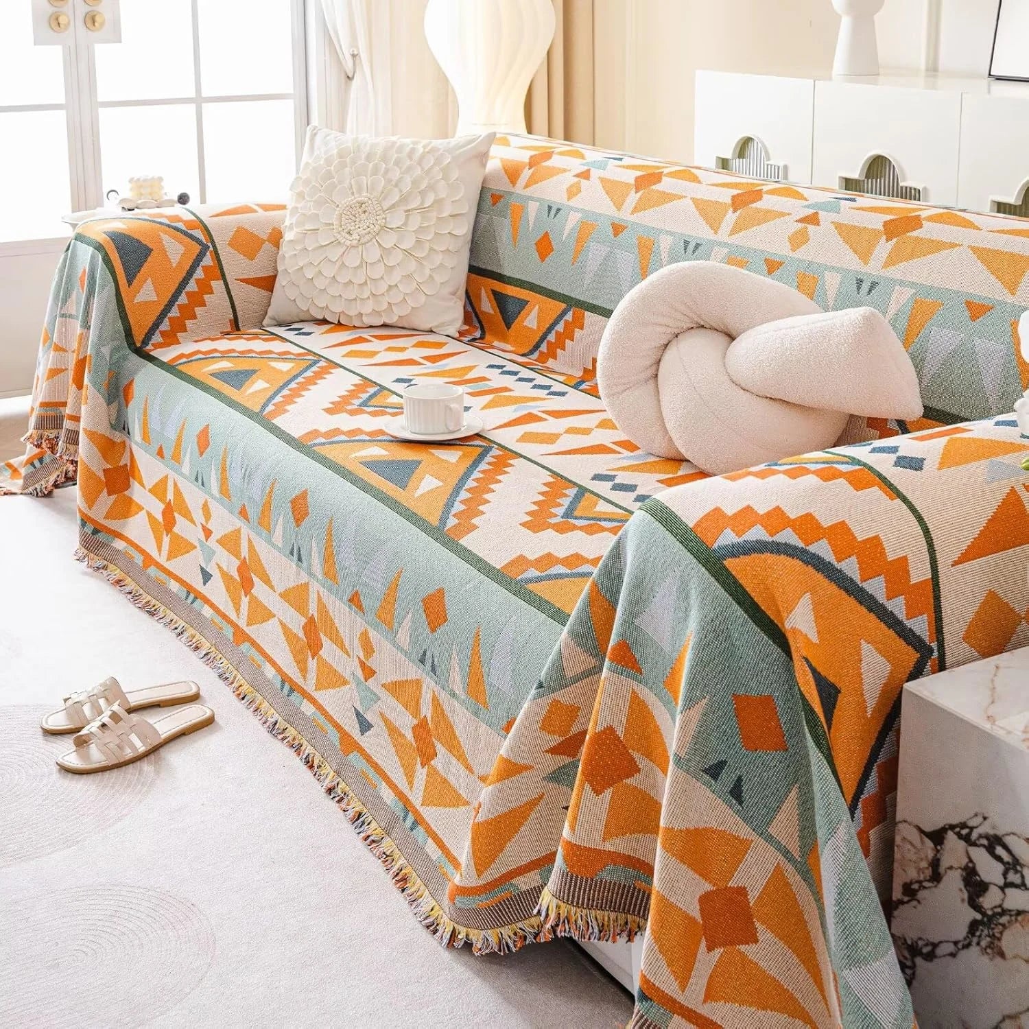 Vintage Flower Sofa Cover In Cynthia
