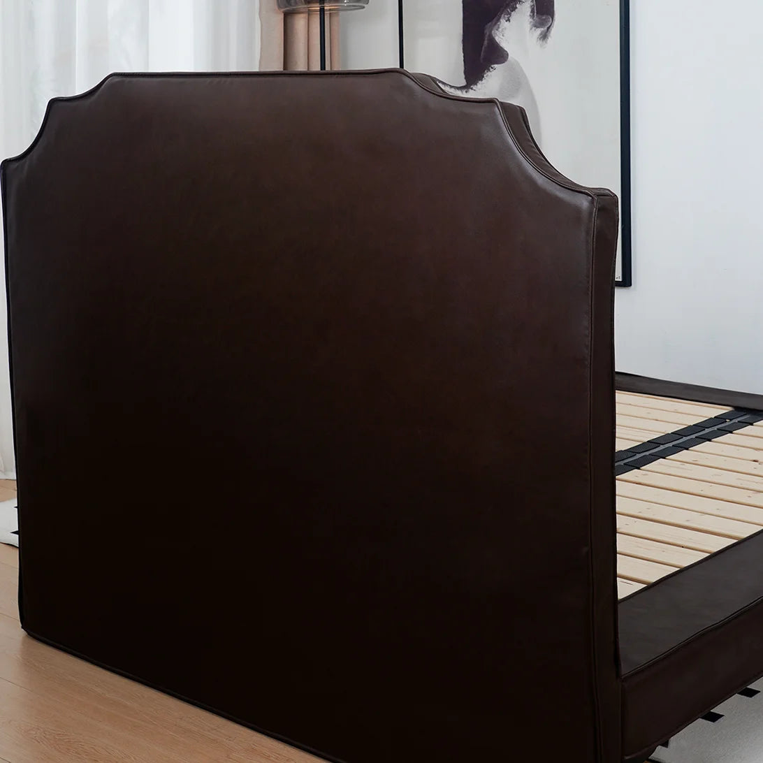 Bed Frame + Headboard Cover | Terravia - Espresso