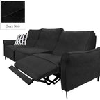 Custom Recliner Slipcover | Sienna Velour - Onyx Noir