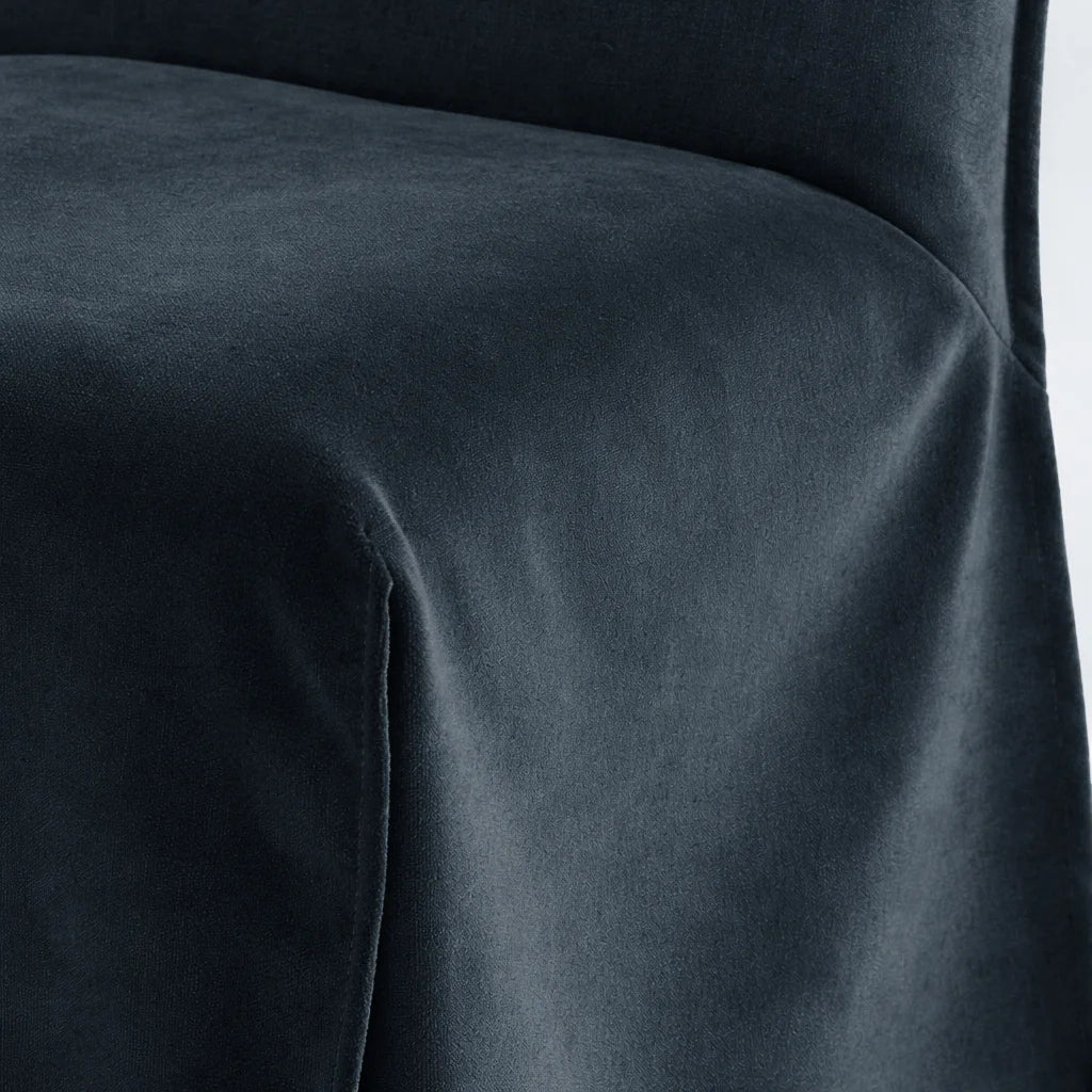 Agate Gray WB PBV2042 - 14 | Long-Skirt Dining Chair Slipcover