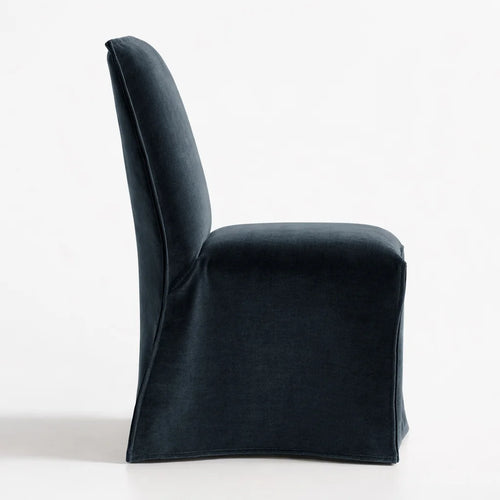 Agate Gray WB PBV2042 - 14 | Long-Skirt Dining Chair Slipcover